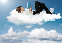 Business Woman Cloud