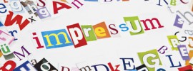 Impressum | Internet | Zeitung | Buchstaben